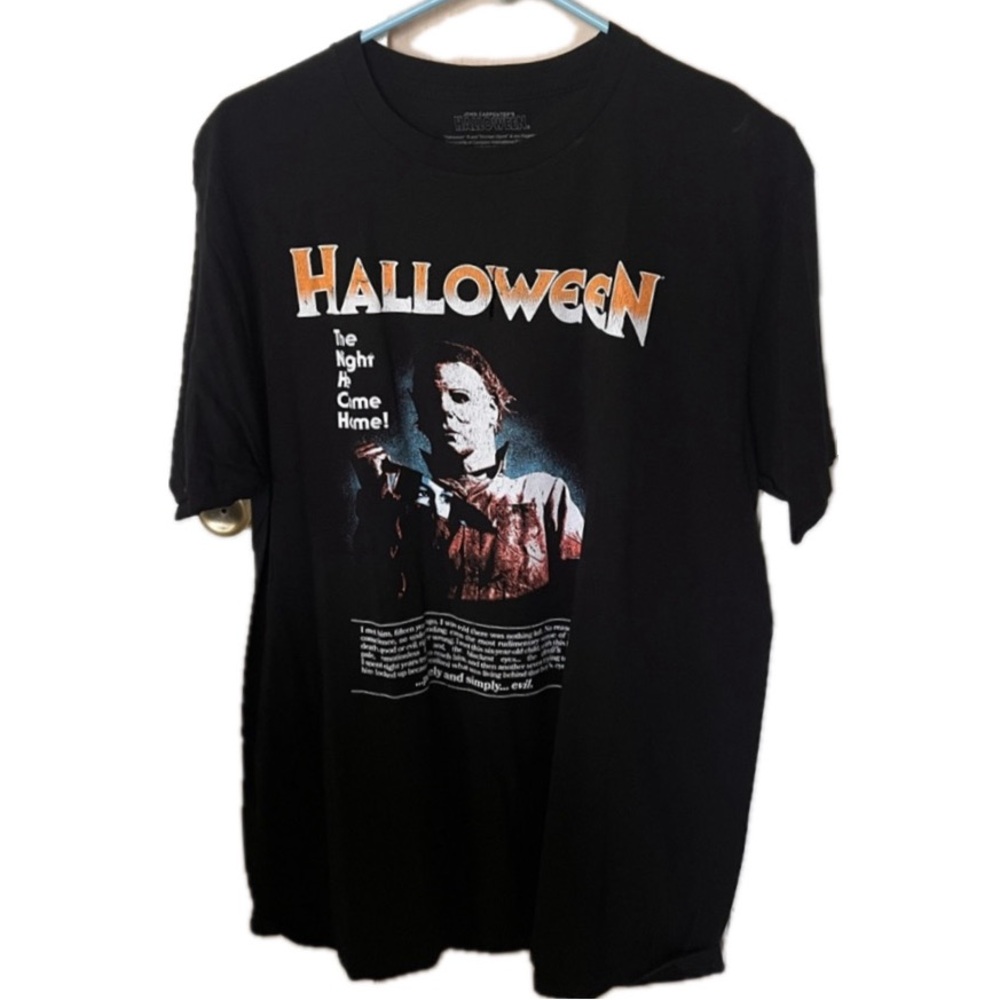 Halloween Michael Myers Mens Large T Shirt Black The Night He Came Home Slasher